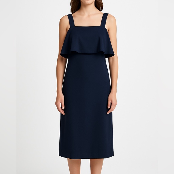 Ann Taylor, Navy Blue Shift Dress, Size 4 - Picture 1 of 6